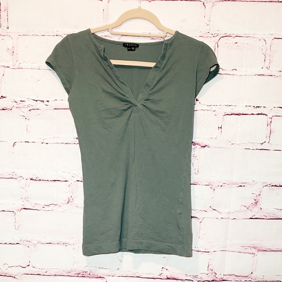Theory Tops - Theory Grey Short Sleeved Tshirt
